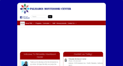 Desktop Screenshot of palisadesmontessoricenter.com